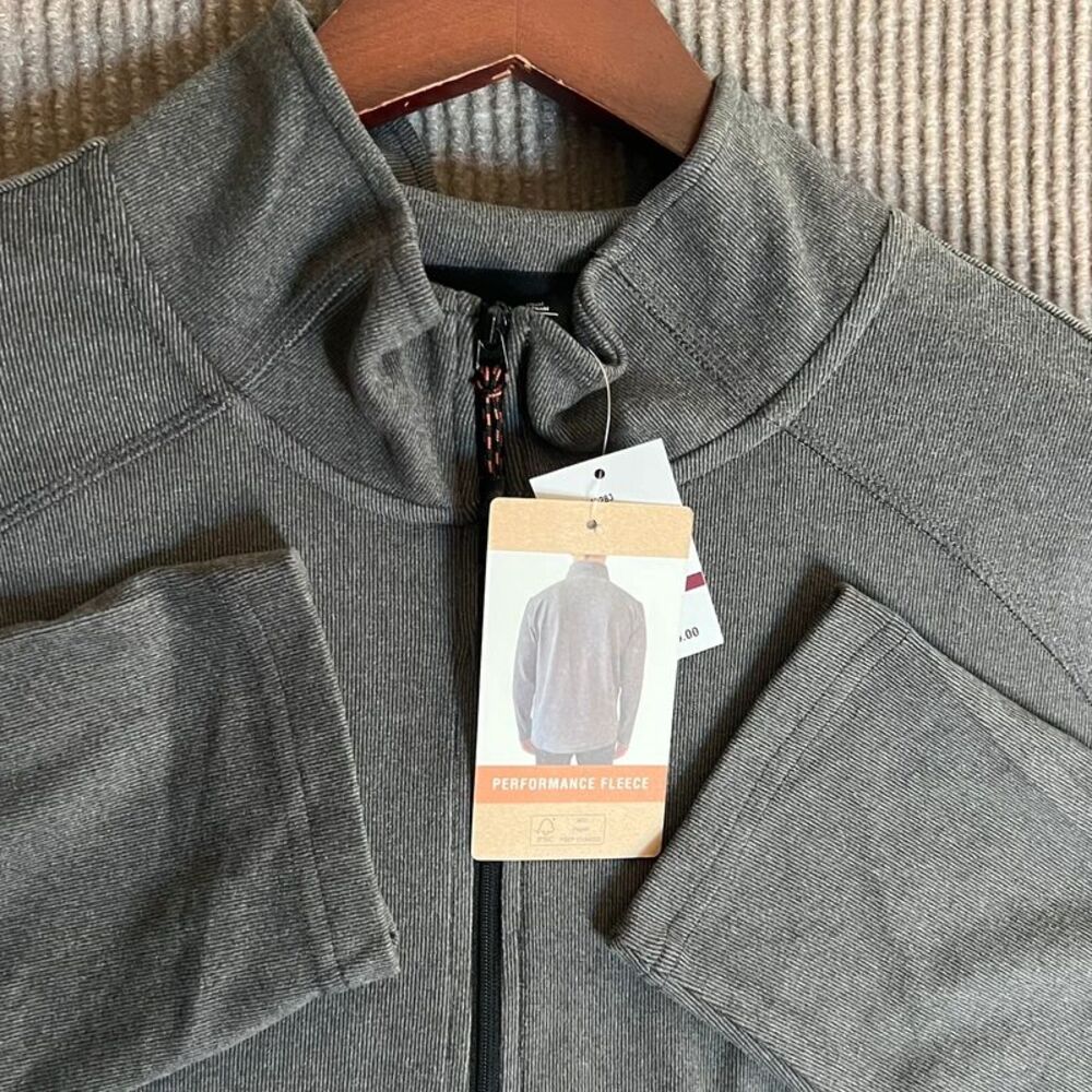 NWT ZeroXposur Men’s XL Performance Fleece Quarter Zip Pullover Slate Gray